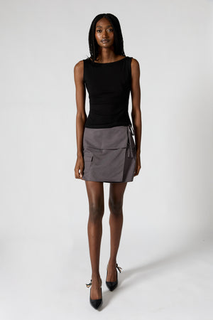
                  
                    Load image into Gallery viewer, THE TAILORED SKIRT WITH TIES
                  
                