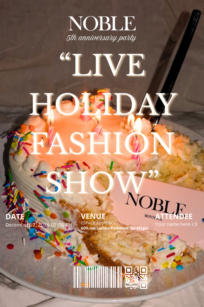 
                  
                    Load image into Gallery viewer, NOBLE 2025 HOLIDAY FASHION SHOW
                  
                
