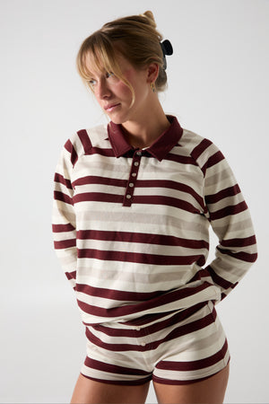 
                  
                    Load image into Gallery viewer, THE STRIPED COTTON POLO
                  
                