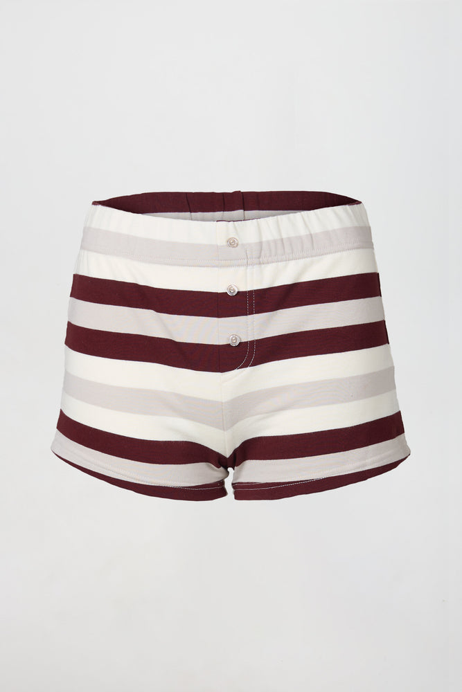 
                  
                    Charger l&amp;#39;image dans la galerie, LE SHORT EN COTON RAYÉ
                  
                