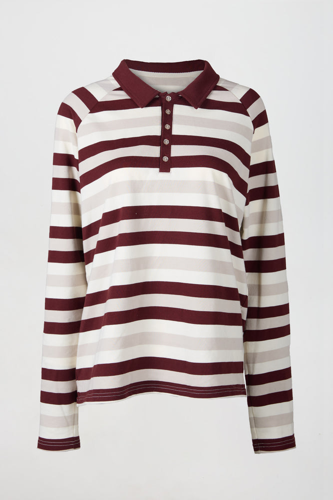 
                  
                    Load image into Gallery viewer, THE STRIPED COTTON POLO
                  
                