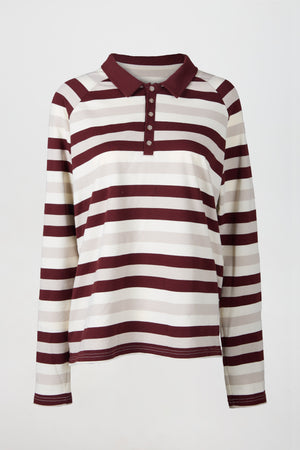 
                  
                    Load image into Gallery viewer, THE STRIPED COTTON POLO
                  
                