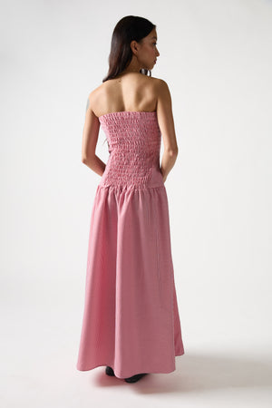 
                  
                    Load image into Gallery viewer, THE GINGHAM TUBE DRESS
                  
                