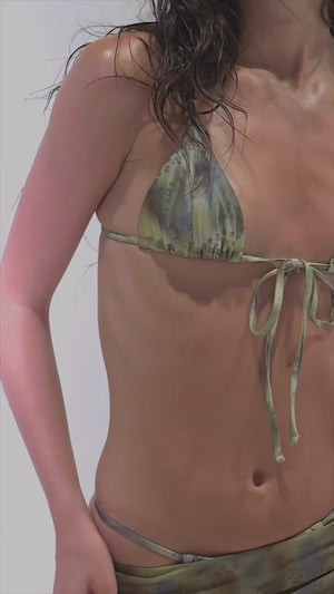 
                  
                    Load and play video in Gallery viewer, THE SALTY FRONT TIE BIKINI TOP
                  
                